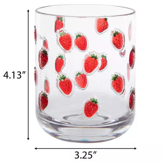 Embossed Strawberries Cup