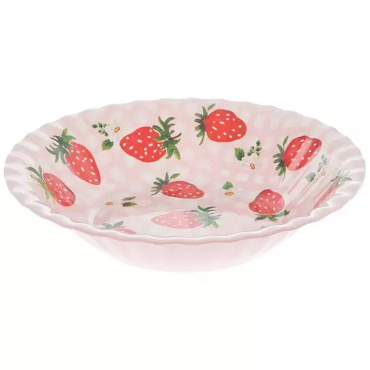 Strawberries & Flowers Serving Bowl